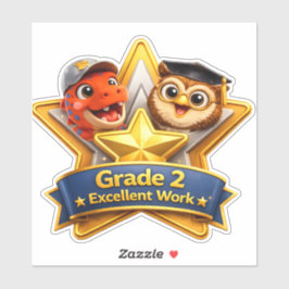 Grade 2 excellent work with the owl and Rex custom Klistermärken