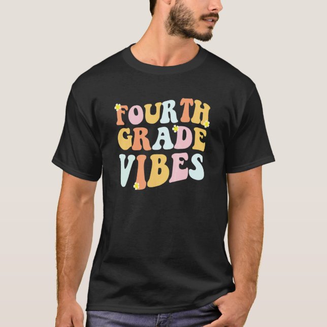 Grade 4 Teachers  Students   Hippie Fourth Grade V T Shirt (Framsida)