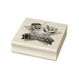 Grade one well done with the owl and Rex achieveme Stämpel