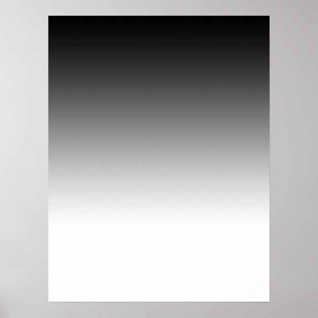 Graderad svart till vit Poster för fotografi (Framsidan)