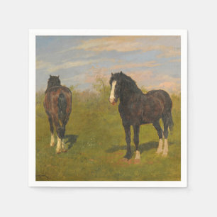 Graderande hästar (av Rosa Bonheur) Pappersservett