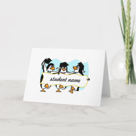 Graderande penguiner med skannrar kort