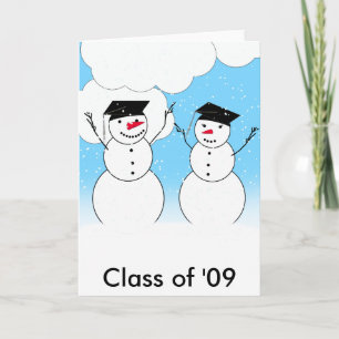 Graderande Snögubbar Helgkort