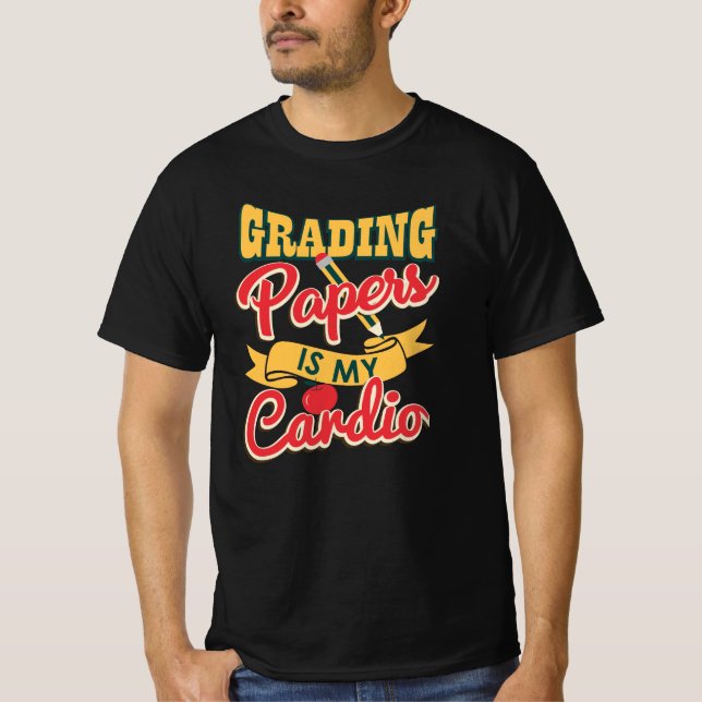 Gradering av  är min Cardio Teacher Graphic T Shirt (Framsida)