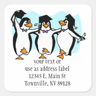 Gradering av Penguins Fyrkantigt Klistermärke