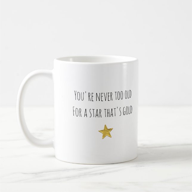 Graderingsguldstjärna Grattis Kaffemugg (Vänster)