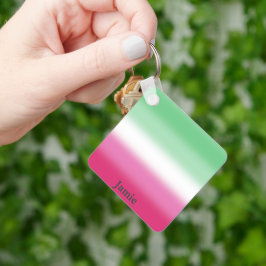 gradient Abrosexuell Pride Flagga Nyckelring
