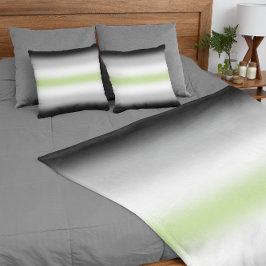 Gradient Agender Pride Flagga med Anpassat Namn Fleecefilt