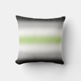 Gradient Agender Pride Flagga med Anpassat Namn Kudde
