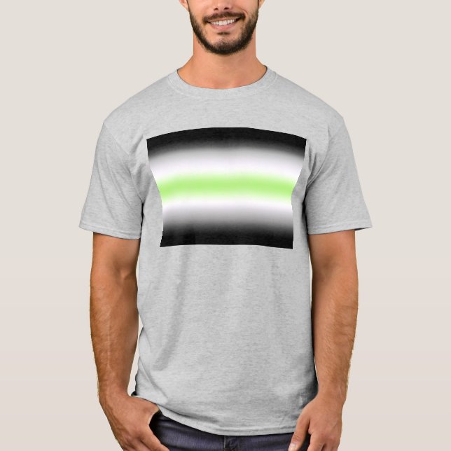 Gradient Agender Pride T-Shirt blir Gradient Könlö (Framsida)