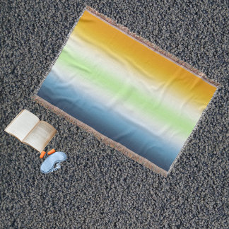 Gradient AroAce Agender Stolthet Filt