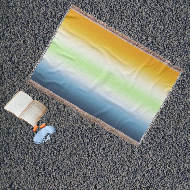 Gradient AroAce Agender Stolthet Filt (Skapare uppladdad)