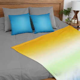 Gradient AroAce Agender Stolthet Fleecefilt