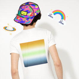 Gradient AroAce Agender Stolthet T Shirt