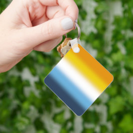 Gradient AroAce Pride Flagga – Färgrik AroAce Flag Nyckelring