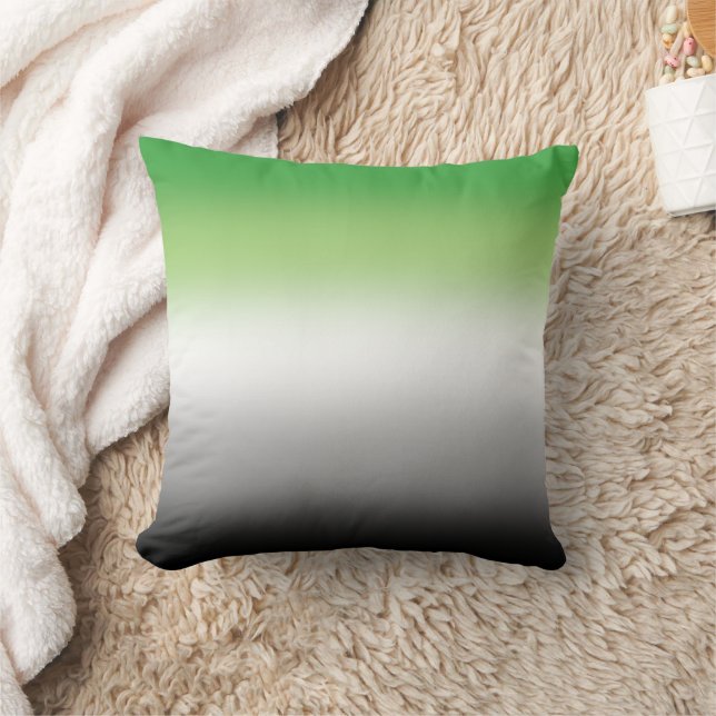 Gradient Aromantiska Flaggan – Färgglad Aromantisk Kudde (Filt)