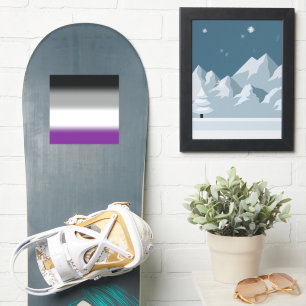 Gradient Asexuell Pride Flagga - Färgrik ACE Flagg Klistermärken