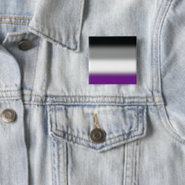 Gradient Asexuell Pride Flagga - Färgrik ACE Flagg Knapp