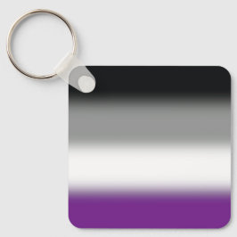 Gradient Asexuell Pride Flagga - Färgrik ACE Flagg Nyckelring