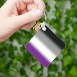 Gradient Asexuell Pride Flagga - Färgrik ACE Flagg Nyckelring