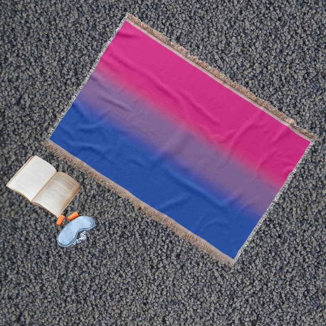 Gradient Bisexuell Pride Flagga – Färgrik Bi Flagg Filt (Skapare uppladdad)