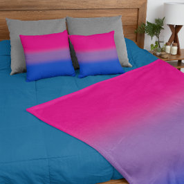Gradient Bisexuell Pride Flagga – Färgrik Bi Flagg Fleecefilt