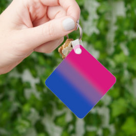 Gradient Bisexuell Pride Flagga – Färgrik Bi Flagg Nyckelring