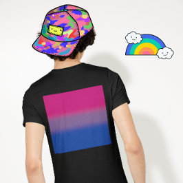 Gradient Bisexuella Prideflaggan – Färgrik Bi Flag T Shirt