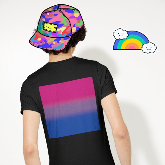 Gradient Bisexuella Prideflaggan – Färgrik Bi Flag T Shirt (Skapare uppladdad)