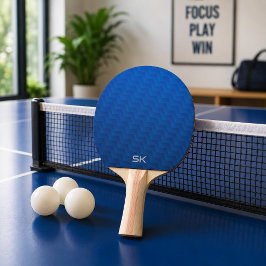 Gradient Blå Chevron Monogram Pingisracket