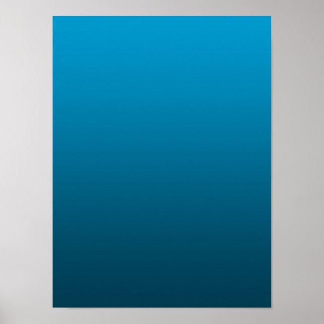 Gradient Blå - djup till ljus | Humör Bakgrund | Poster (Framsidan)