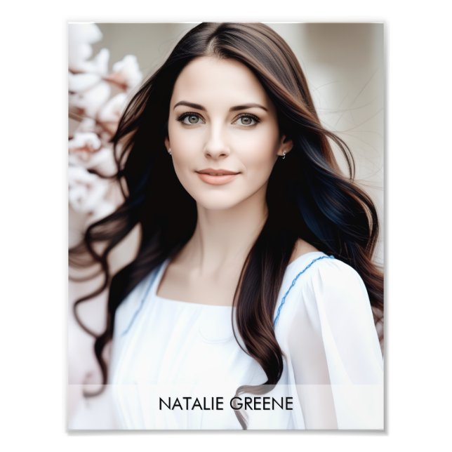 Gradient Border 8.5x11 Photogenic Photo Print Fototryck (Framsidan)