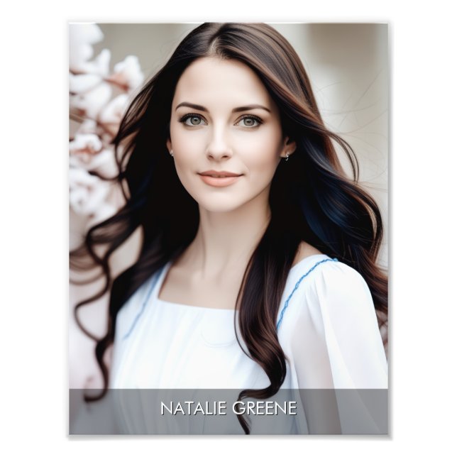 Gradient Border 8.5x11 Photogenic Photo Print Fototryck (Framsidan)