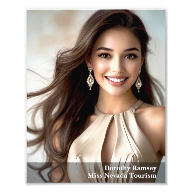 Gradient Border 8x10 Photogenic Pageant Print Fototryck (Framsidan)