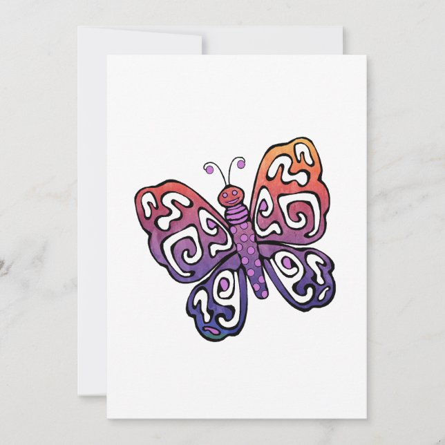 Gradient butterfly-klipp (Framsida)