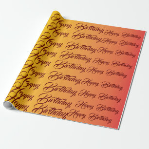 Gradient Cheerful Birthday Celebration Presentpapper