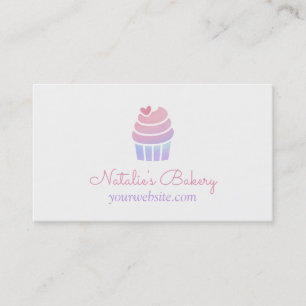 Gradient Cupcake Bakery Företagskort Visitkort
