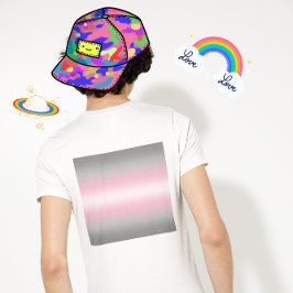 Gradient Demigirl Pride Flagga - Demigirl Flagga T Shirt