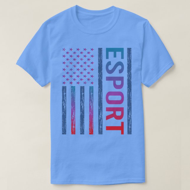 Gradient Flagga Esport Esport T Shirt (Design framsida)