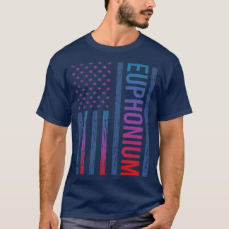 Gradient Flagga Euphonium Euphonium Euphoniums T Shirt