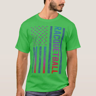 Gradient Flagga Racquetball T Shirt