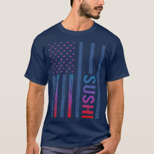 Gradient Flagga Sushi T Shirt