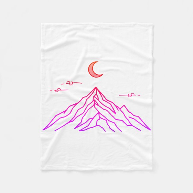 Gradient Fleece Blanket “Vivid Peaks” (Framsidan)