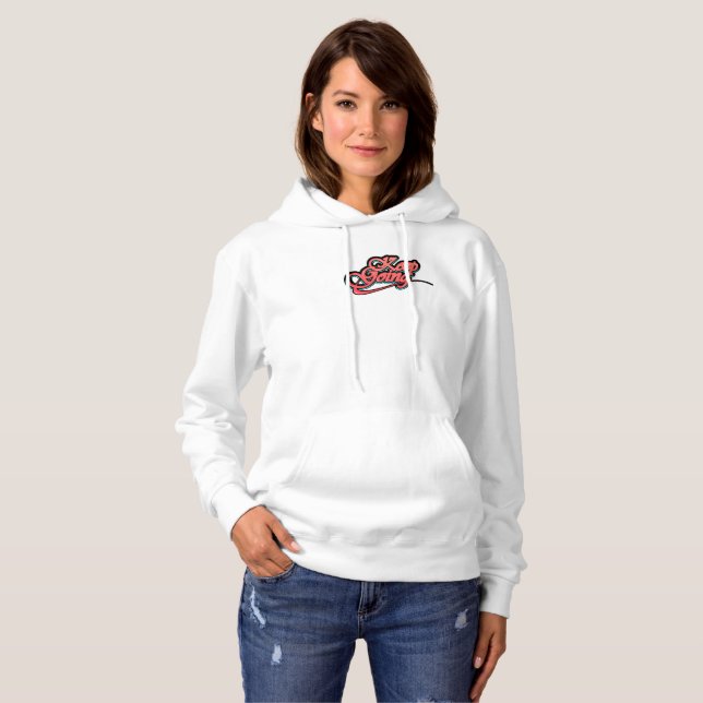Gradient Fold Behålla Going Hoodie Sweatshirt T Shirt (Hel framsida)