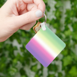 Gradient Genderfae Pride Flagga  Nyckelring