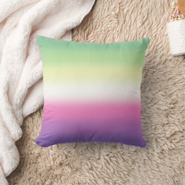 Gradient Genderfea Pride Flagga - Genderdoe Flagga Kudde (Filt)