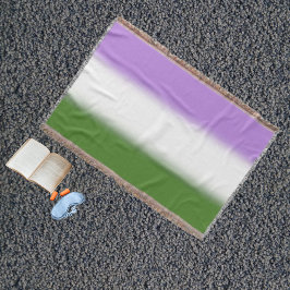 Gradient Genderqueer Pride Flagga – Genderqueer Fl Filt