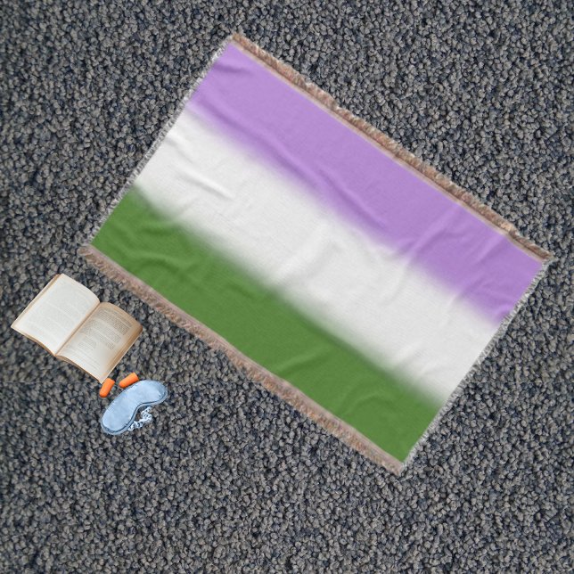 Gradient Genderqueer Pride Flagga – Genderqueer Fl Filt (Skapare uppladdad)