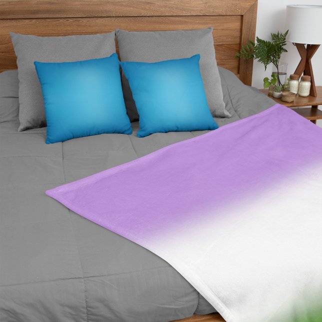Gradient Genderqueer Pride Flagga – Genderqueer Fl Fleecefilt (Skapare uppladdad)