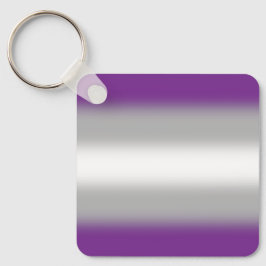 Gradient Gråsexuell Pride Flagga – Gråsexuell Flag Nyckelring